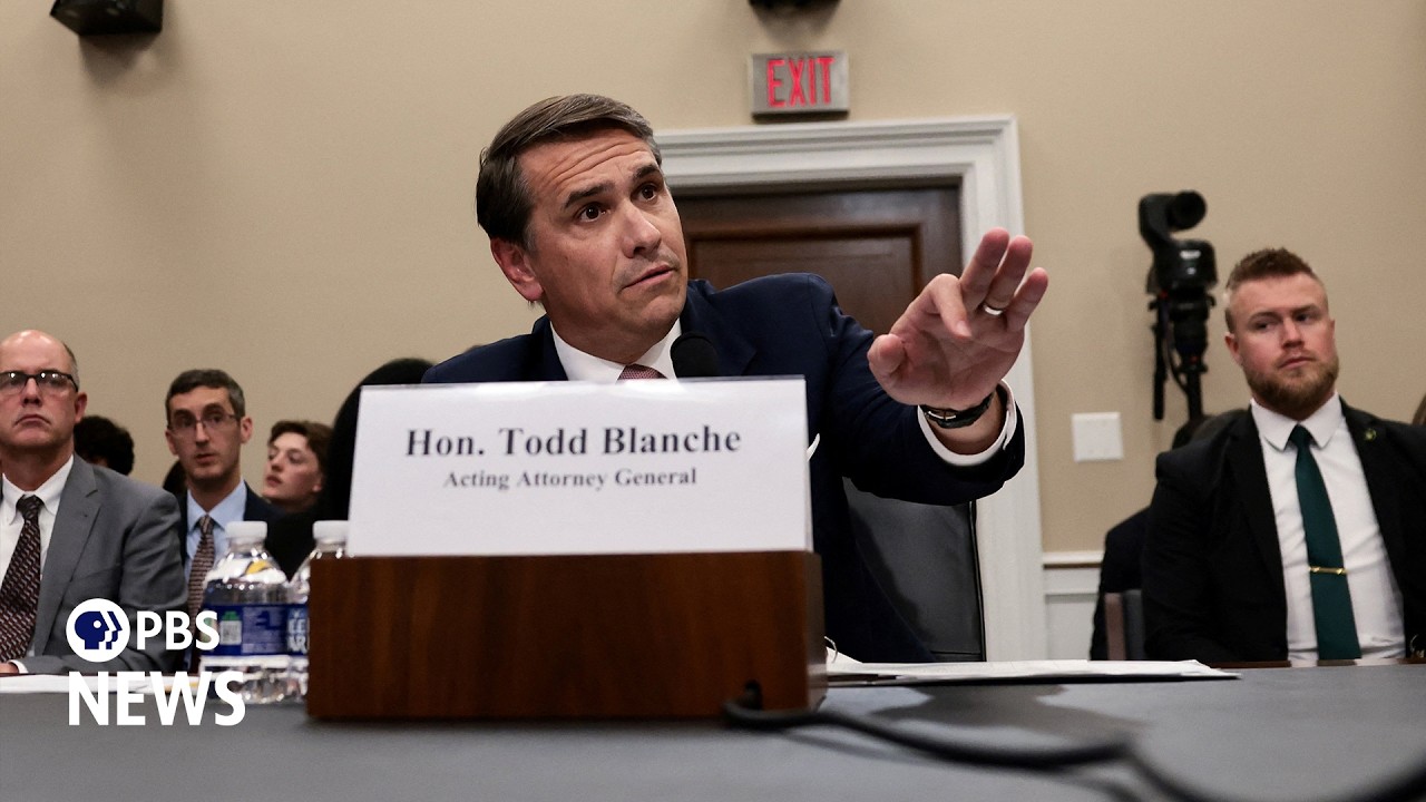WATCH LIVE: Epstein survivor, fired DOJ pardon attorney testify at Blanche confirmation hearing