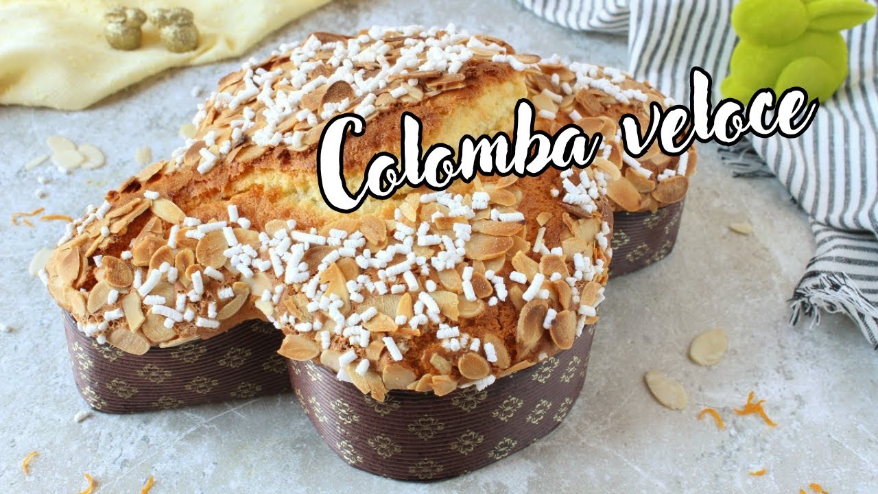COLOMBA DI PASQUA FACILE e SENZA LIEVITAZIONE - Ricetta veloce per una colomba sofficissima