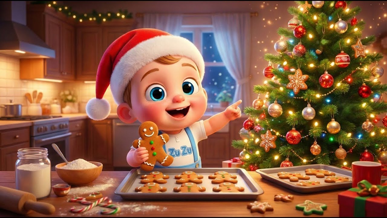 We Wish You a Merry Christmas (Cookies & Tree Song) | Christmas Song For Kids | Baby ZuZu Kids Song