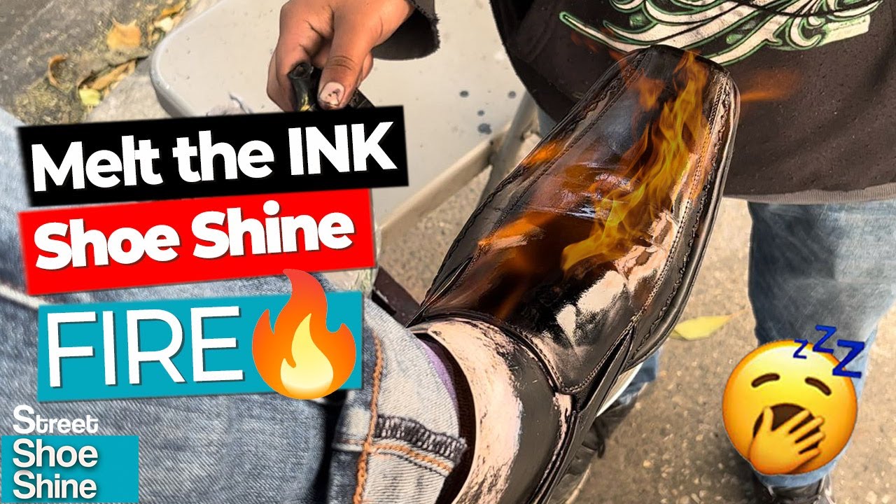 MELT the INK 👊👊 Лучшая уличная чистка обуви в МЕКСИКЕ #ASMR #shoeshine