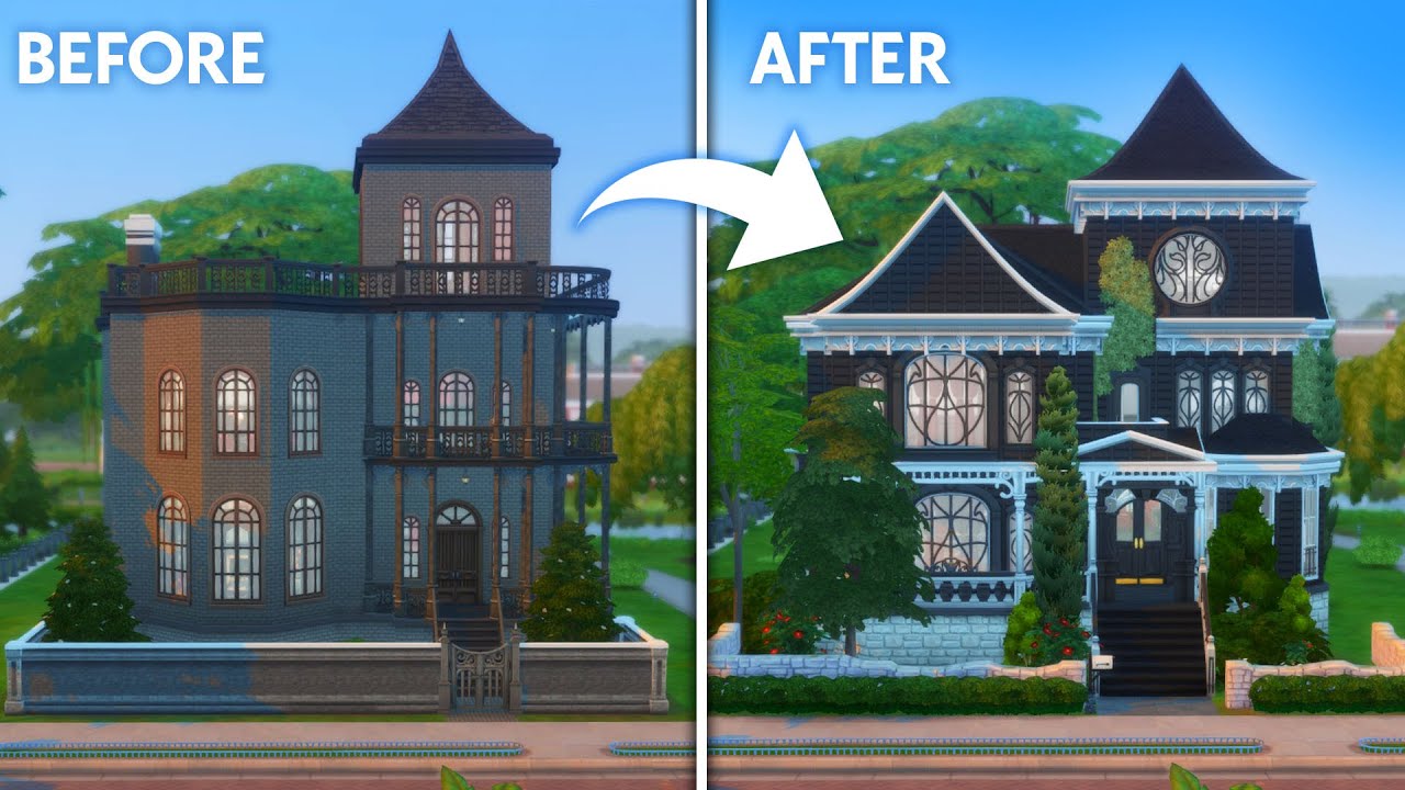 Renovating The Goth Family's House // The Sims 4 Speed Build