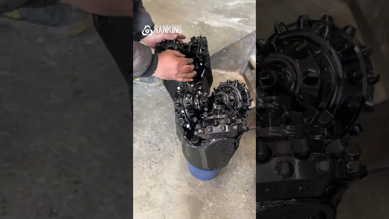 Tricone Bit, Black.#rankingdrillingtools #triconebit #drillbit #waterwelldrilling #brocas