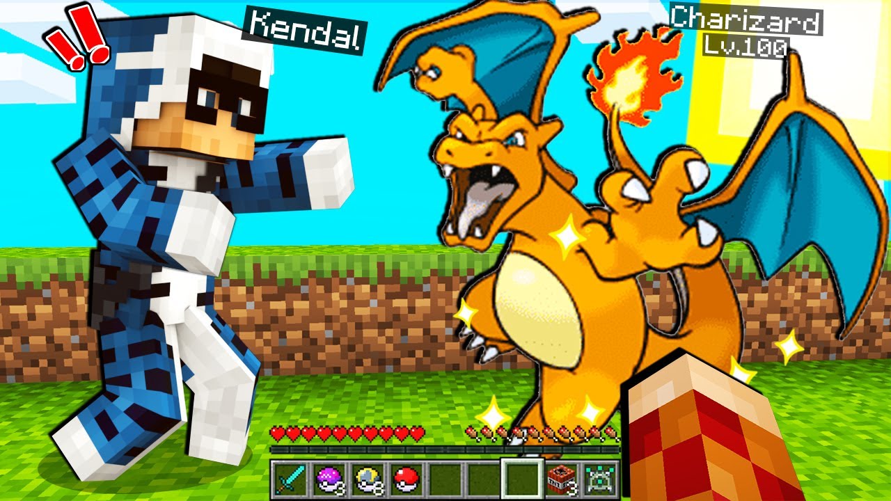 PORTO IL CHARIZARD DI KENDAL AL LIVELLO 100 NELLA PIXELMON SU MINECRAFT ITA!!