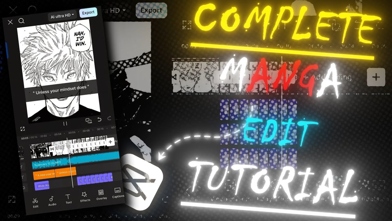 Complete Manga Edit Tutorial In Capcut || Slayer Edits