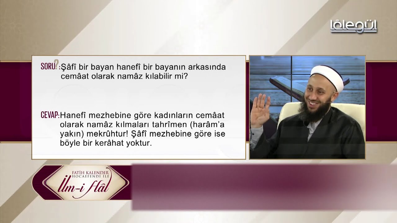 19-Şafî bir bayan hanefî bir bayanın arkasında cemâat olarak namâz kılabilir mi?