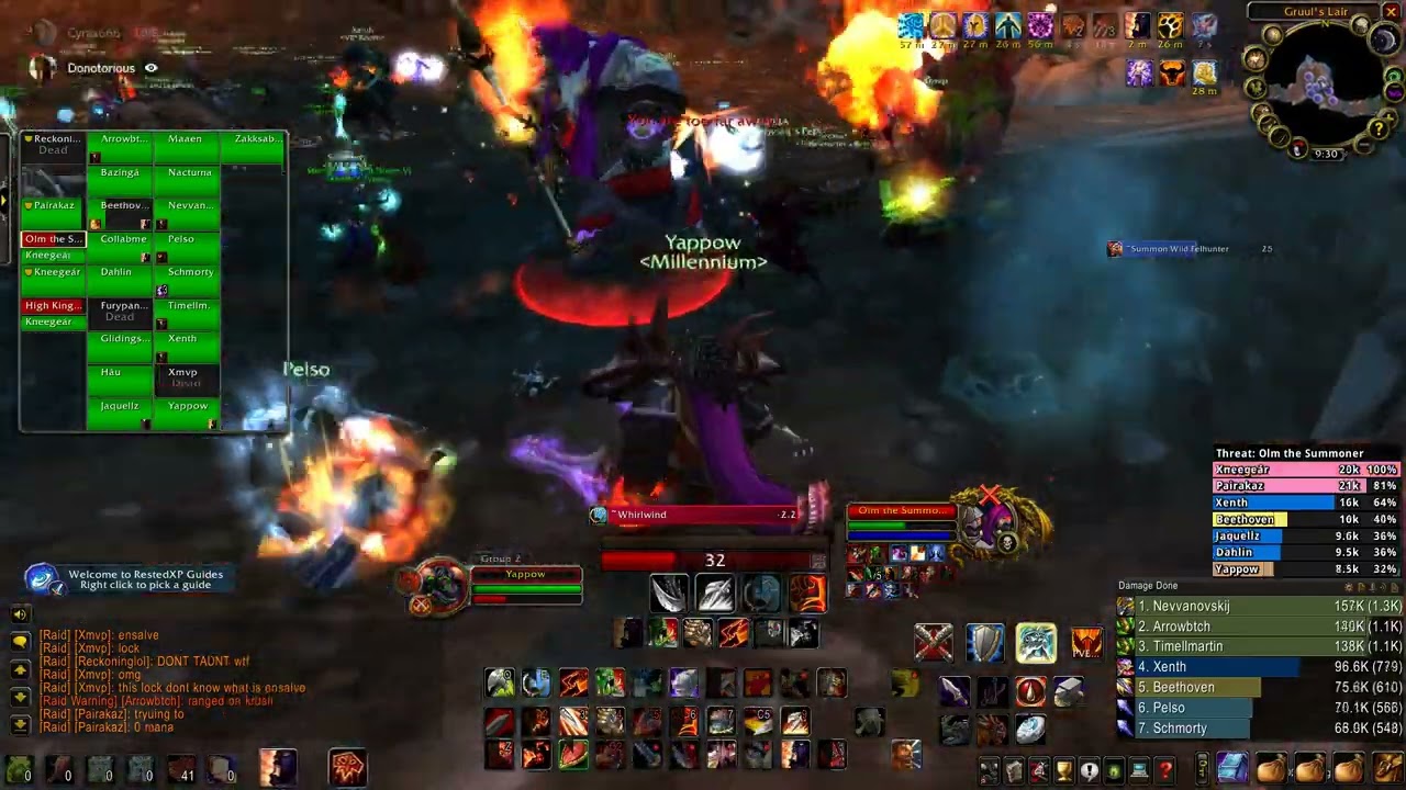TBC FURY WARRIOR Gruul's Lair (High King Maulgar Fight) - WoW Classic Burning Crusade PvE