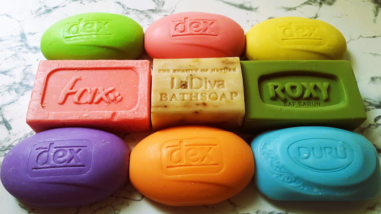 ASMR DRY SOAP CUTTING / COLORFUL DRY SOAP CARVING / Резка сухого мыла.