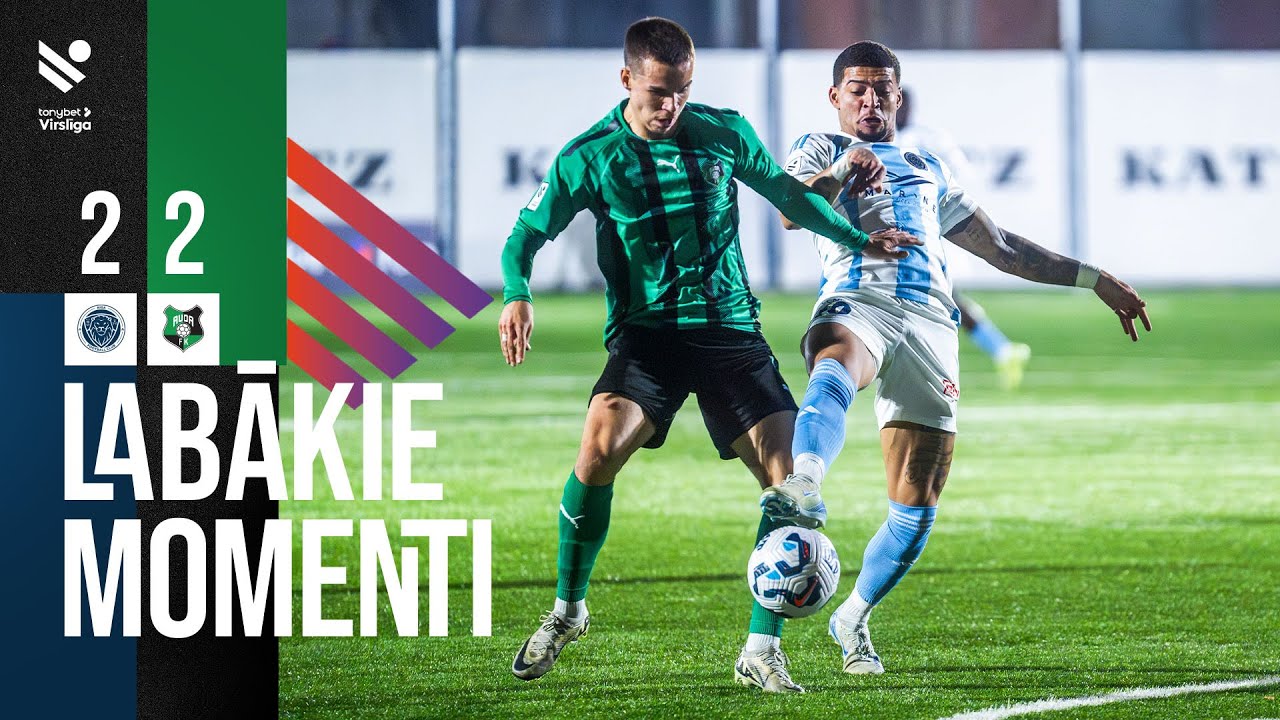2. kārta: Riga FC 2:2 FK Auda (Labākie momenti)
