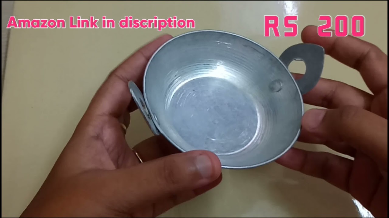 Miniature Toys Aluminium Kadai Amazon Unboxing and Review #barbietinyfood #tinyfoods #miniaturetoys