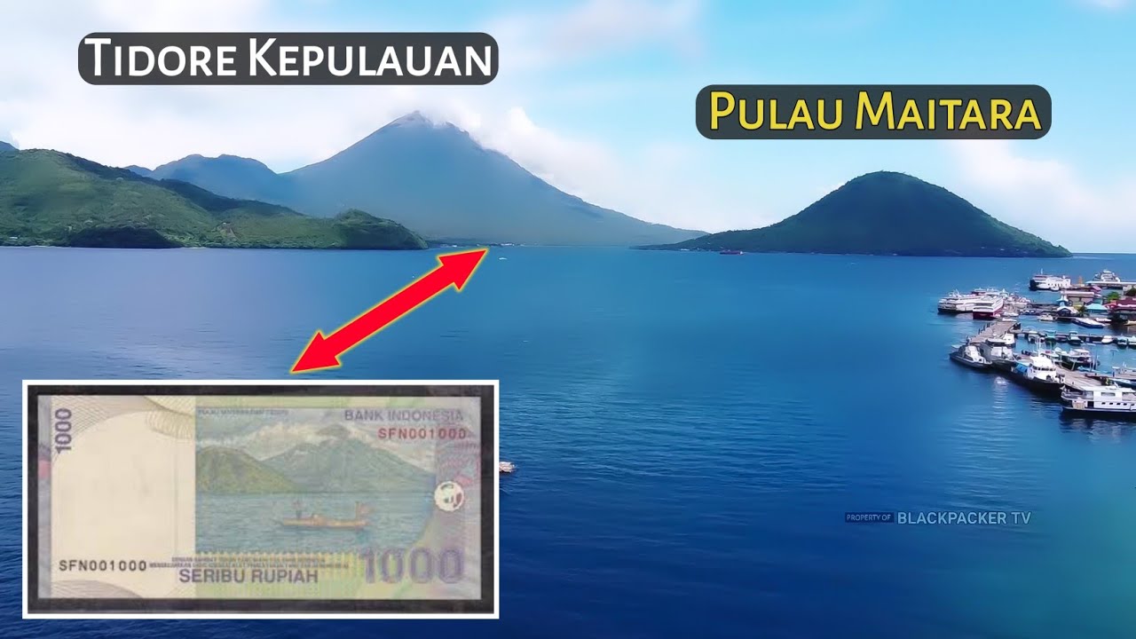 OH❗Ternyata ini Latar uang kertas seribu | Pulau Maitara dan Tidore, Maluku Utara