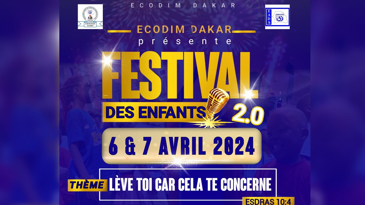 FESTIVAL DES ENFANTS DE L’EGLISE DES ASSEMBLEES DE DIEU – REGION  DE DAKAR