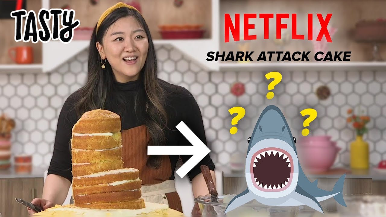 I Tried To Recreate The Famous Shark Cake From Nailed It! • Tasty