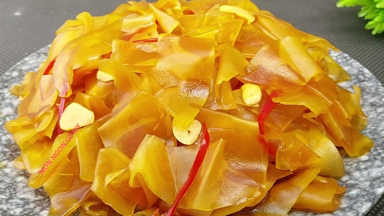 DƯA MẮM ĐU ĐỦ XANH giòn ngon cho bữa ăn gia đình