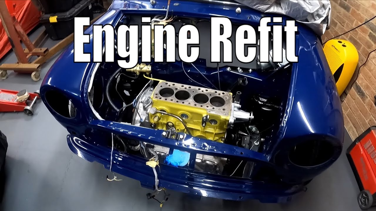 Refitting The Engine NEARLY DROPPED IT! - Classic Mini Workshop Project Tardis Pt.39