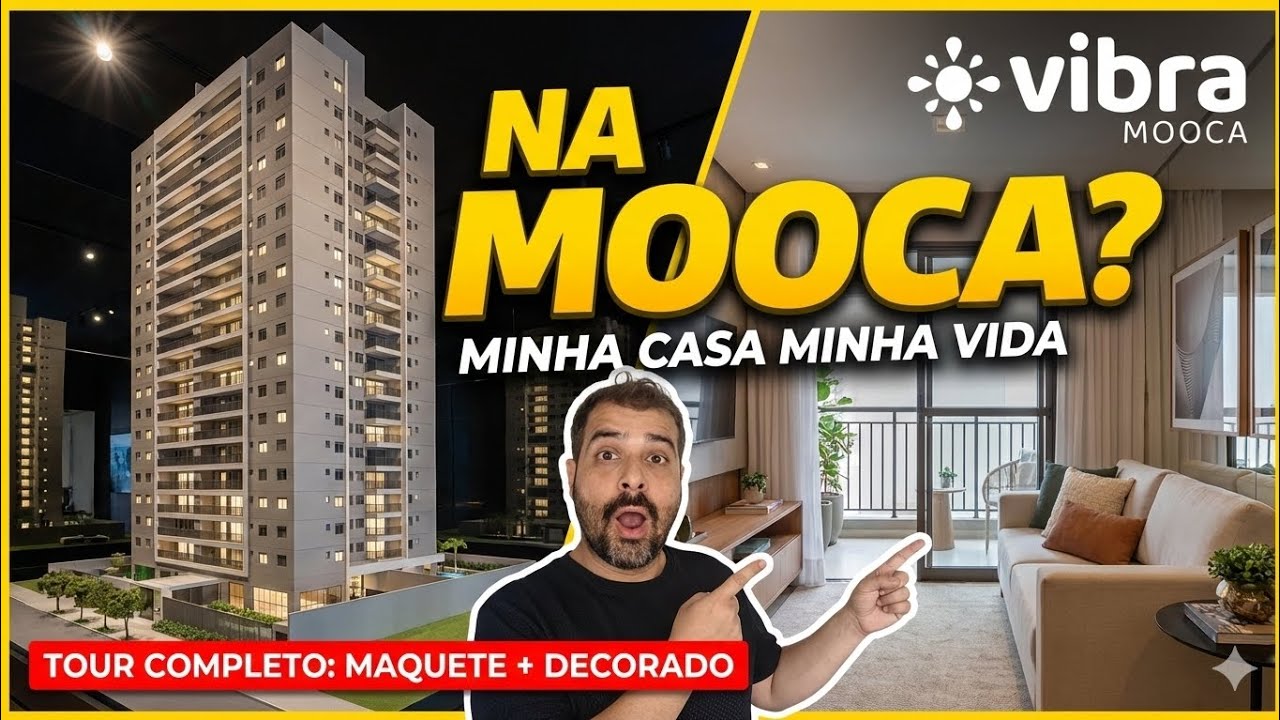 VIBRA MOOCA: Tour Completo (Maquete + Decorado) | More na Mooca pelo Minha Casa Minha Vida!