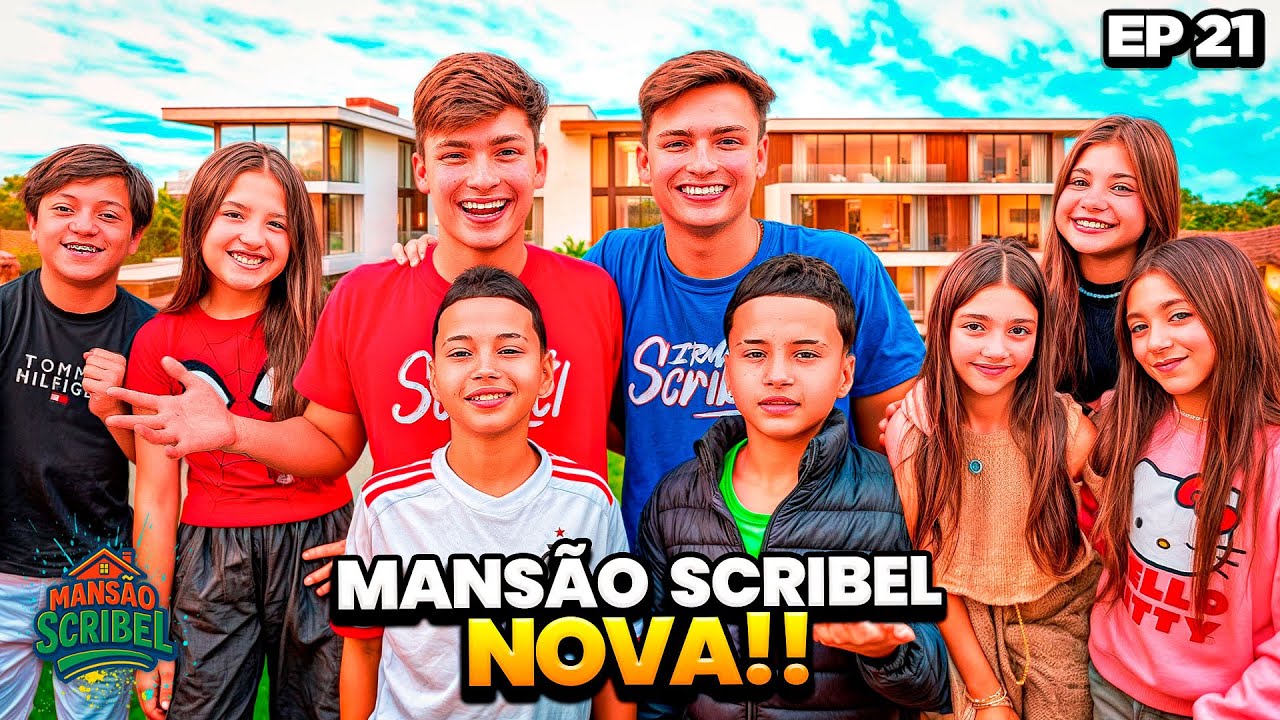 OS GÊMEOS ANTÔNIO E JP CONHECERAM A NOVA MANSÃO SCRIBEL E JÁ FIZERAM UMA FESTA 😱 •Irmãos Scribel•