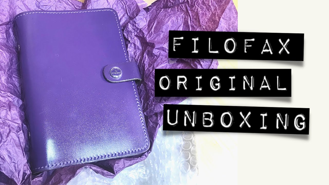 Purple Filofax Original Unboxing
