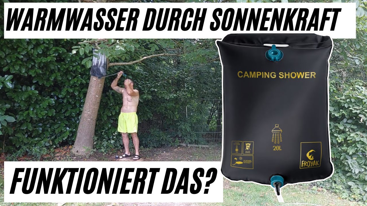 Campingdusche im Test - Warmes Wasser auch bei Blackout