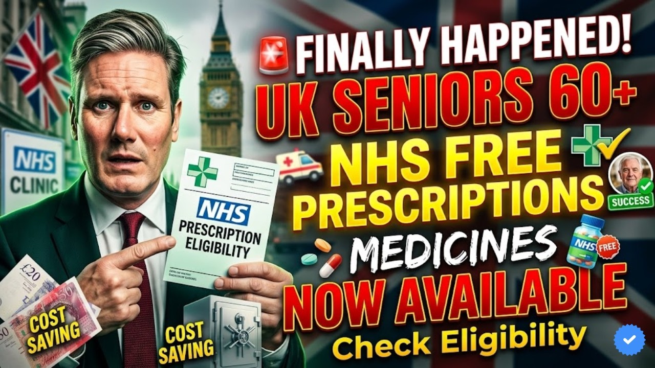 🚨 Finally : UK Seniors 60+ &ndash; NHS Free Prescriptions & Medicines Now Available &ndash; Check Eligibility!