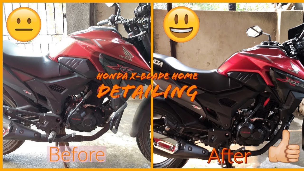 Honda X Blade home detailing | बाइक डिटेलिंग घर में