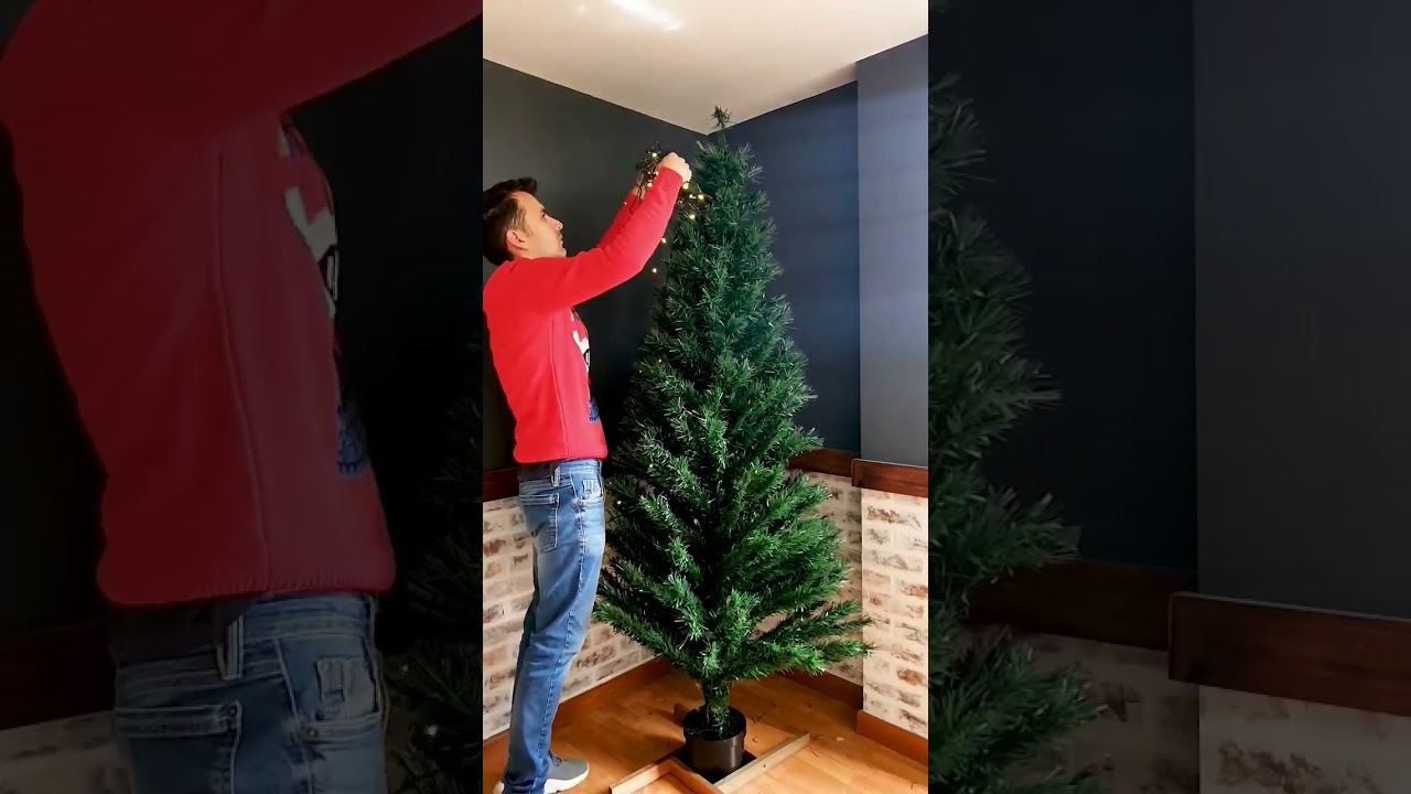 Una manera de poner las luces del arbol.