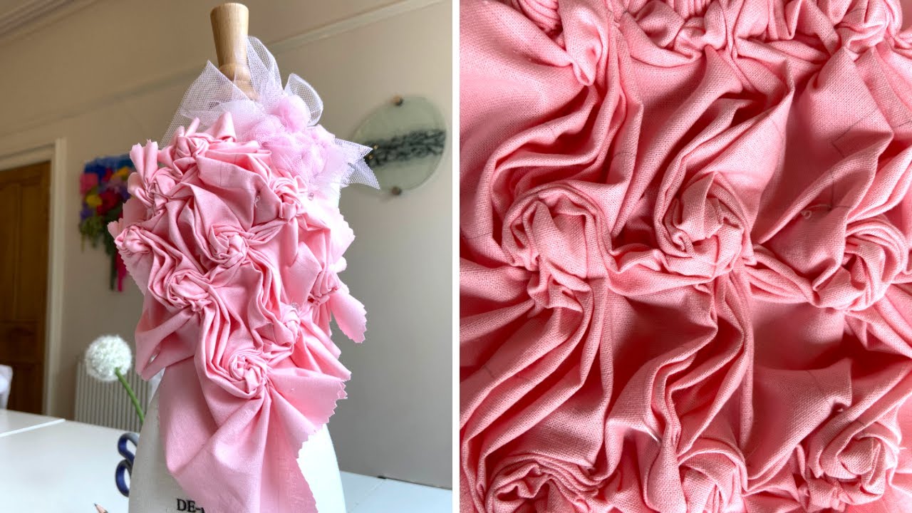 ROSE SMOCKING PATTERN | DIY Stitching | Smocking for Beginners | Didsbury Art Studio