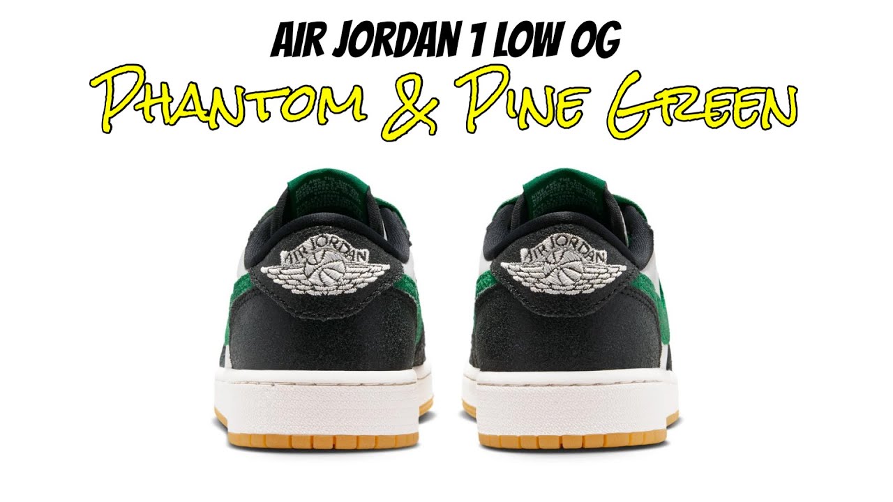 Air Jordan 1 Low OG Phantom & Pine Green