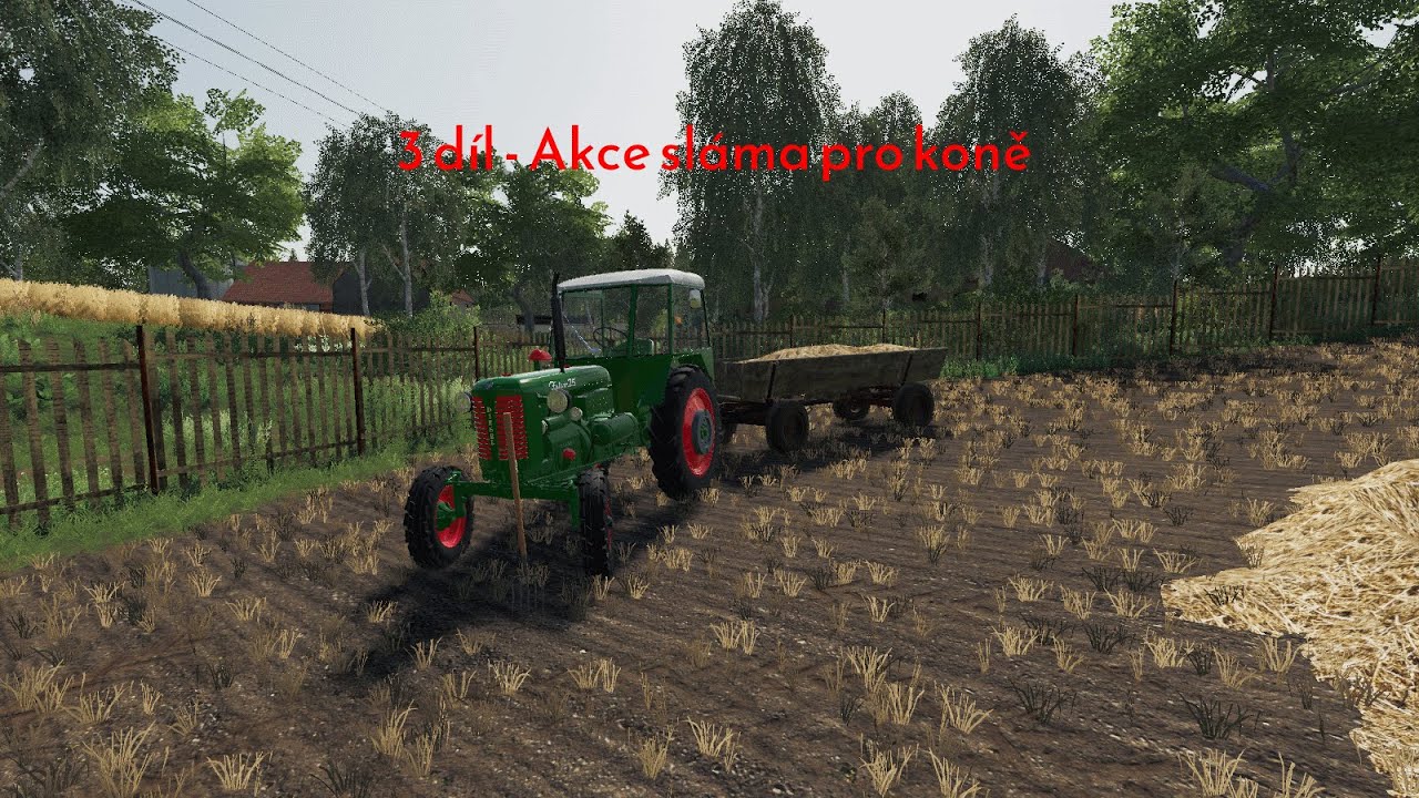 Fs19 Dědova Farma (Senná Lhota) - Díl 3 - Akce sláma pro koně
