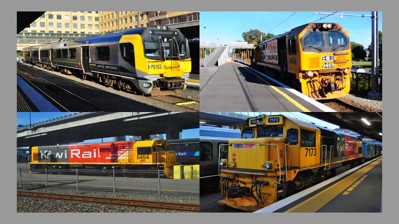 Passenger and Freight Trains in Wellington, NZ - ft. DXC 5454 and DC 4421 (May 7th, 2021)