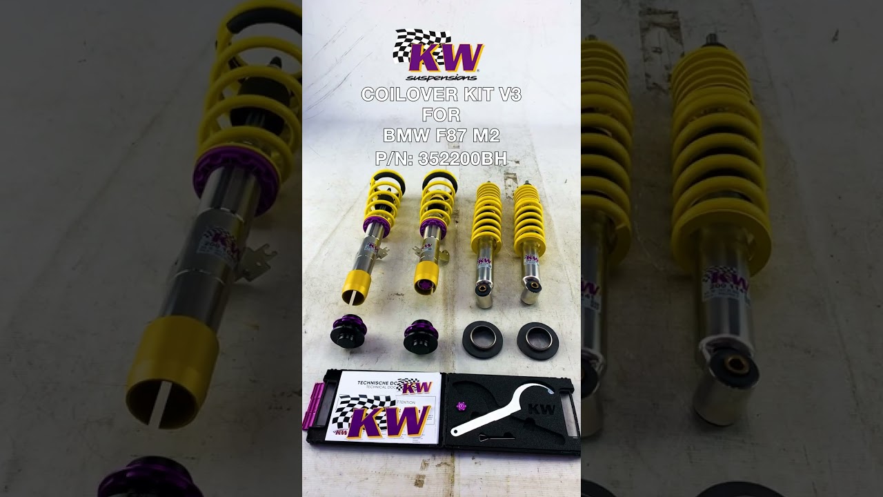 KW V3 Coilovers on BMW F87 M2 – The Ultimate Upgrade! 🔧 