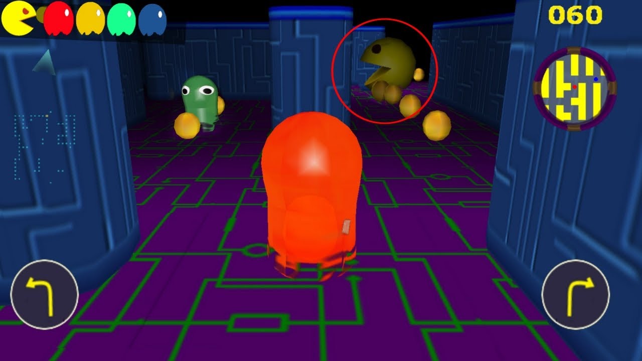 Jogo do pac man 3d, Ghost vs Pac, pac man vs fantasmas, joguinho do pac man 3d pra celular, labirint
