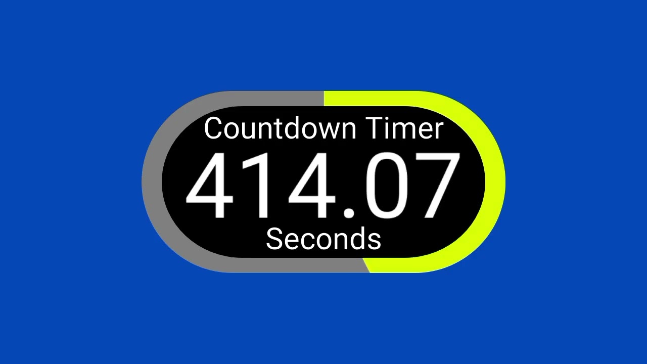 720 Seconds (12 Minutes) Countdown Timer (No Copyright)