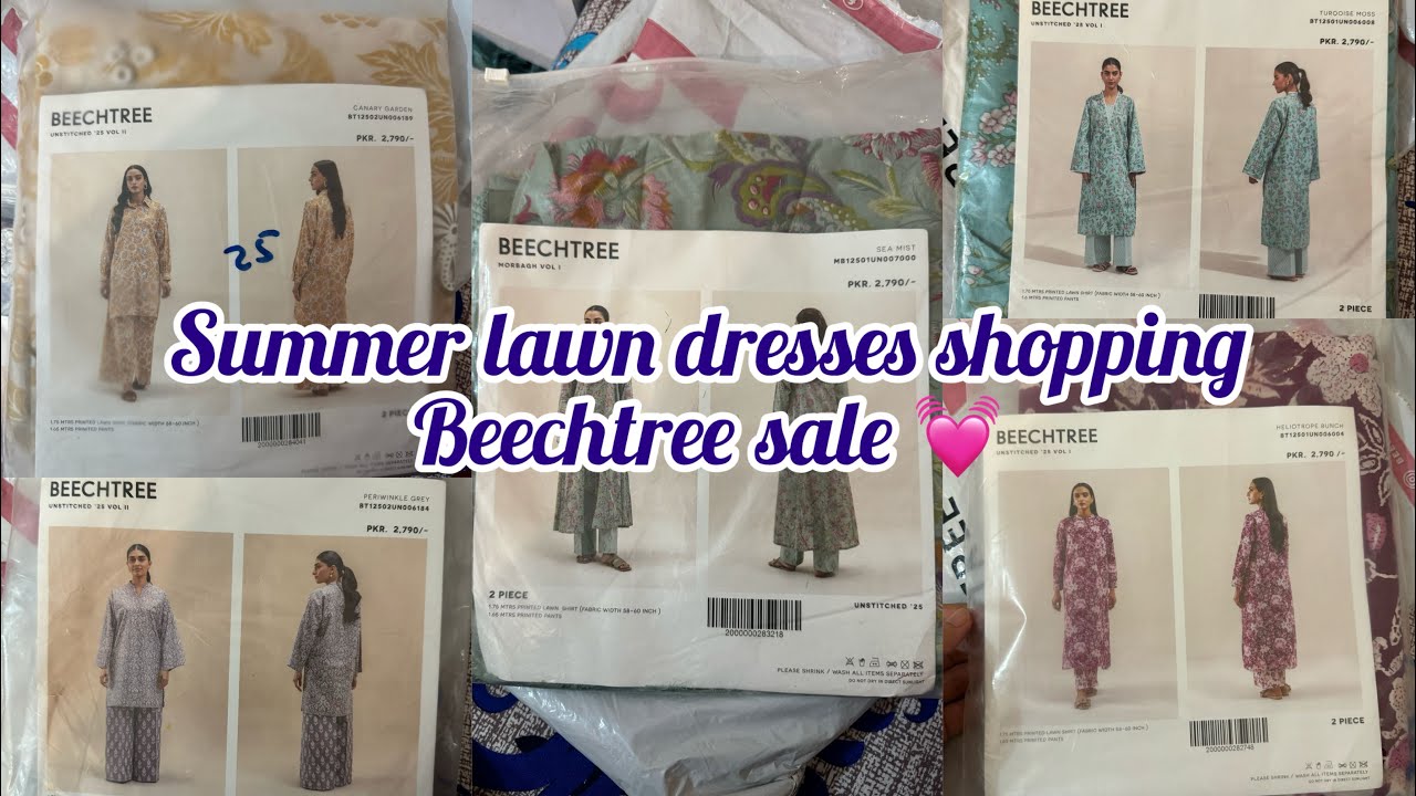 Summer lawn dresses online shopping haul💓Beechtree sale 2025✨University/home/work simple outfits