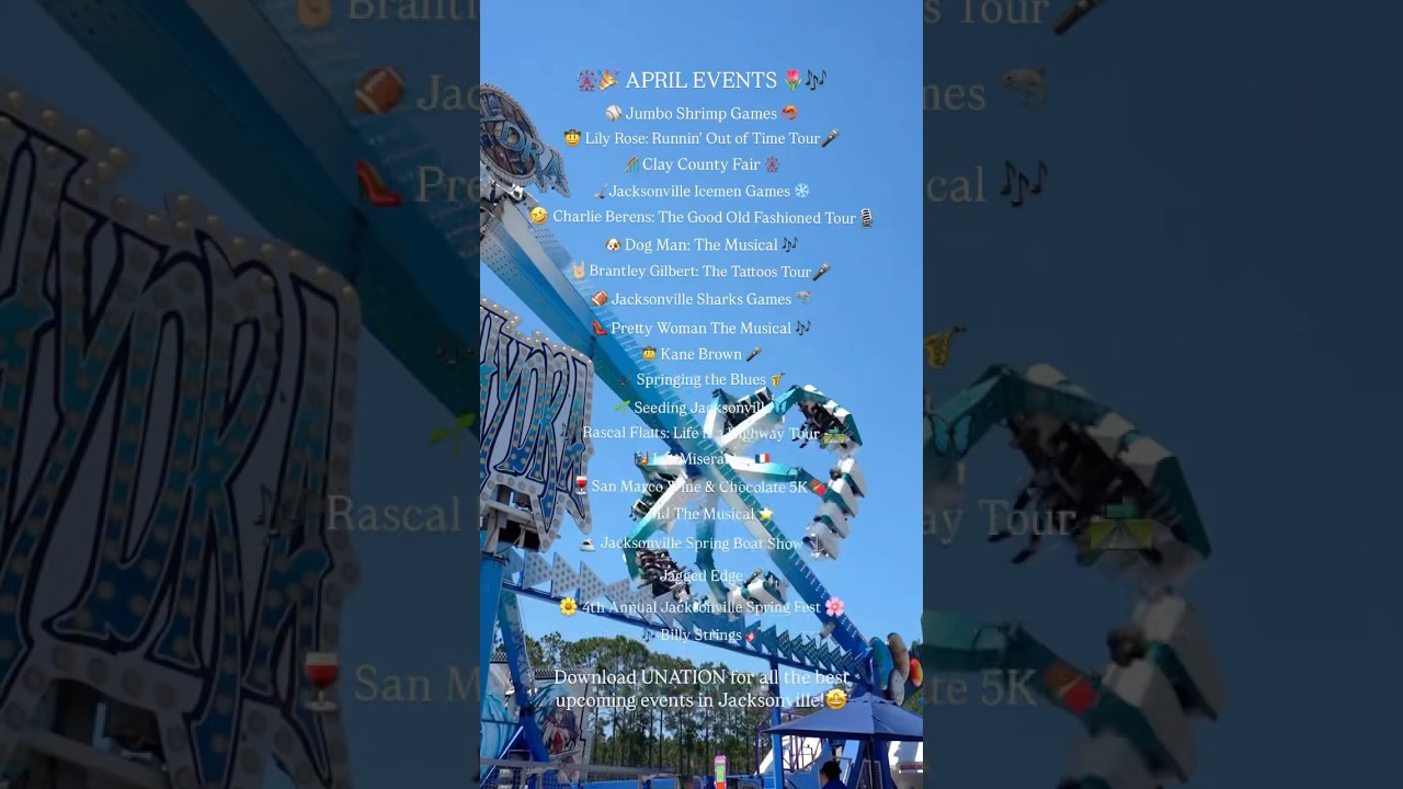 April Events in Jacksonville, Florida #sports #event #concert