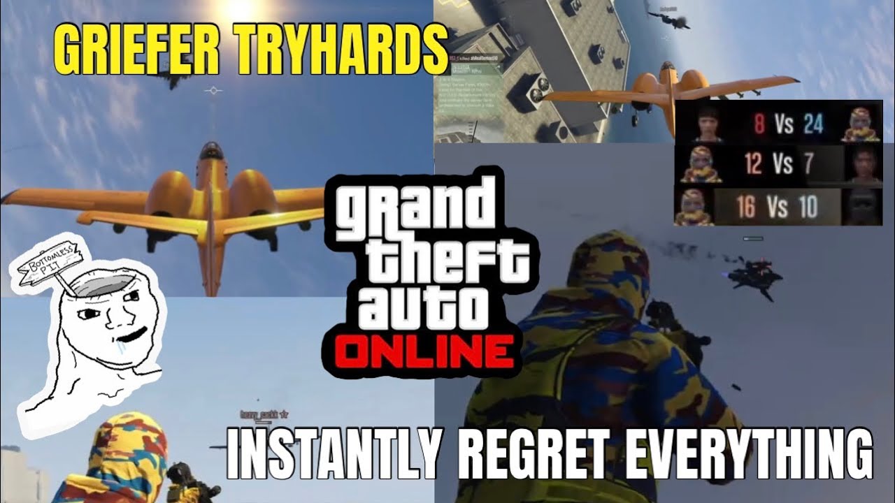 GRIEFER TRYHARDS Instantly REGRET EVERYTHING in GTA 5 Online 