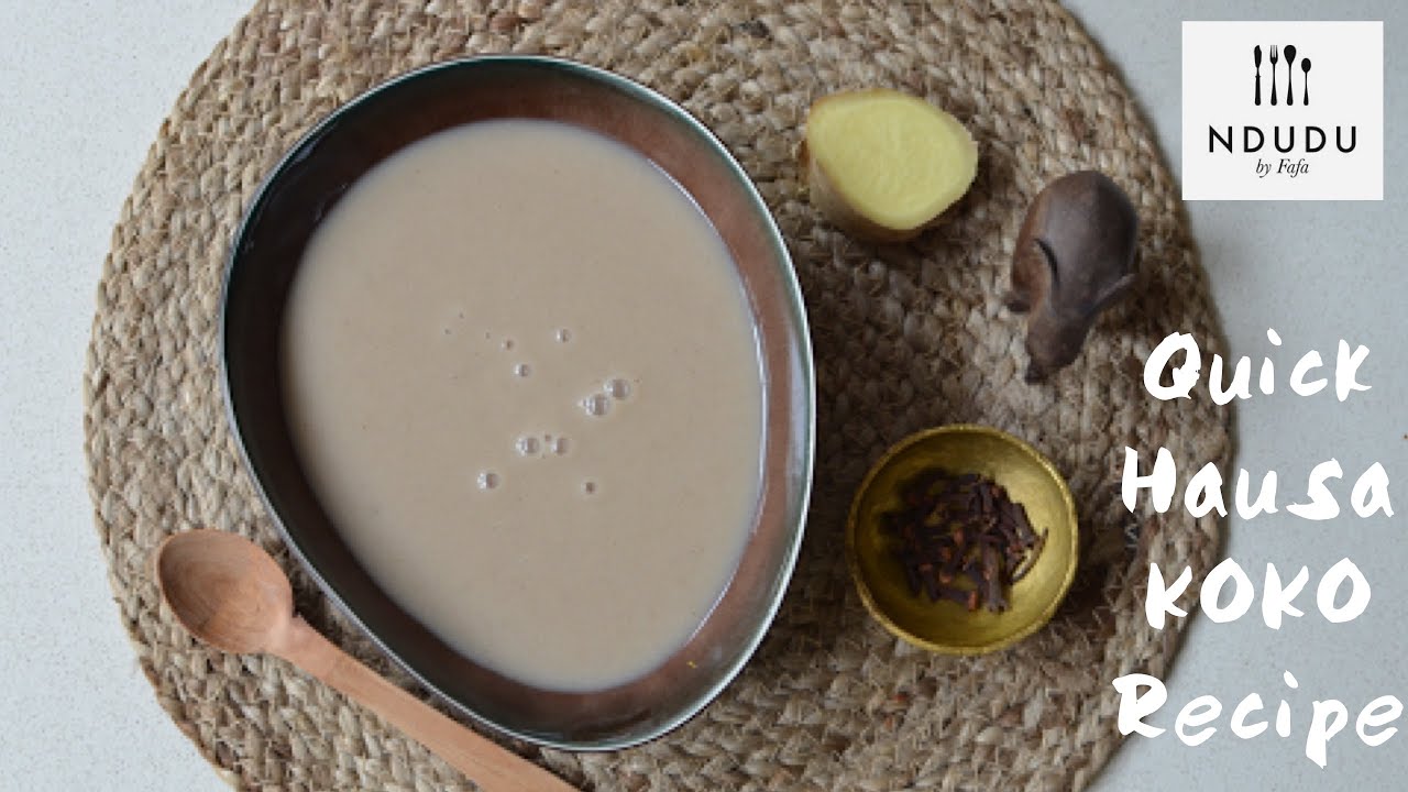 QUICKEST HAUSA KOKO RECIPE (GLUTEN FREE SPICY MILLET PORRIDGE)