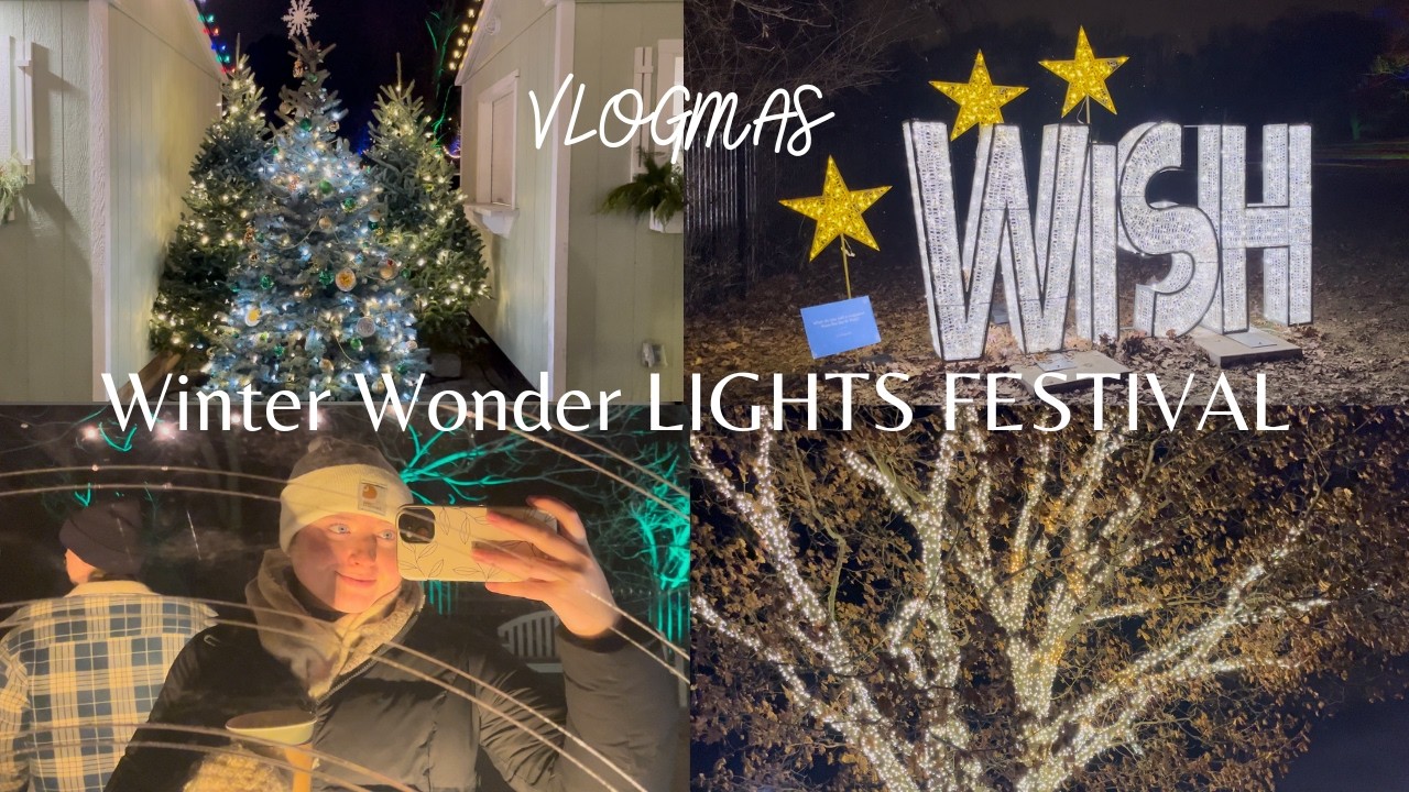 most magical winter lights festival you’ll ever see ❄️✨ | vlogmas