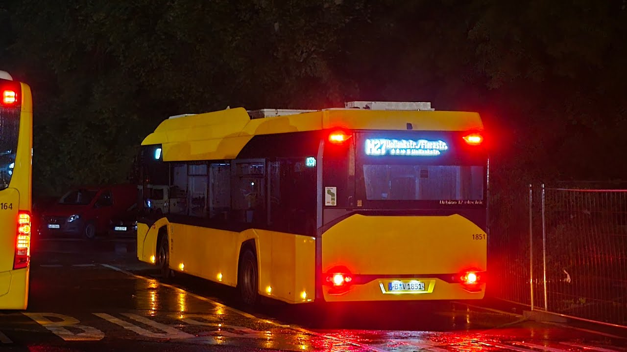 Berlin Bus|Mitfahrt im Solaris EE20 auf dem M27 Ring von Hadlichstr bis Hadlichstr