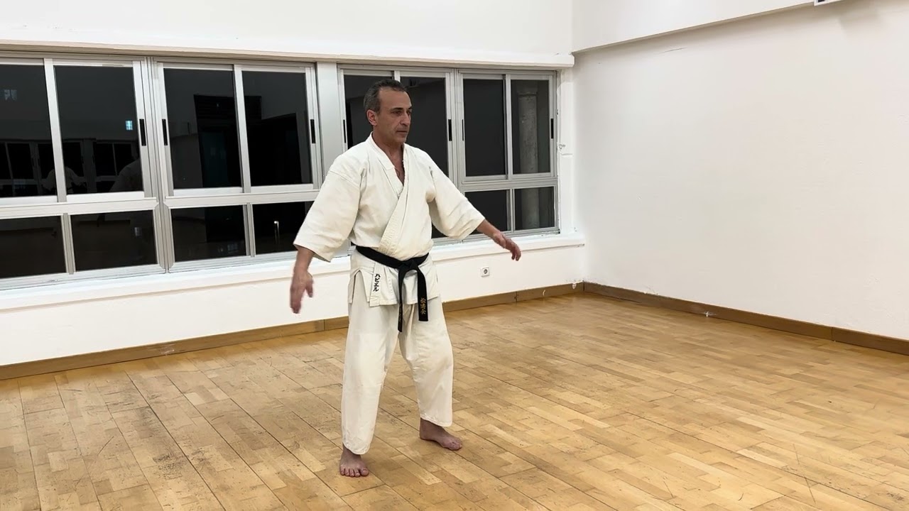Gankaku Shotokai  Kata pausada.