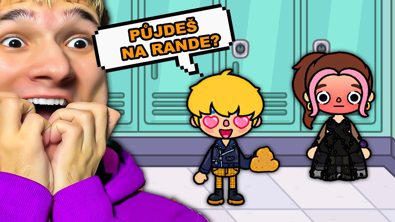 POZVAL JSEM HOLKU Z MOJÍ ŠKOLY NA RANDE! (Toca Boca)