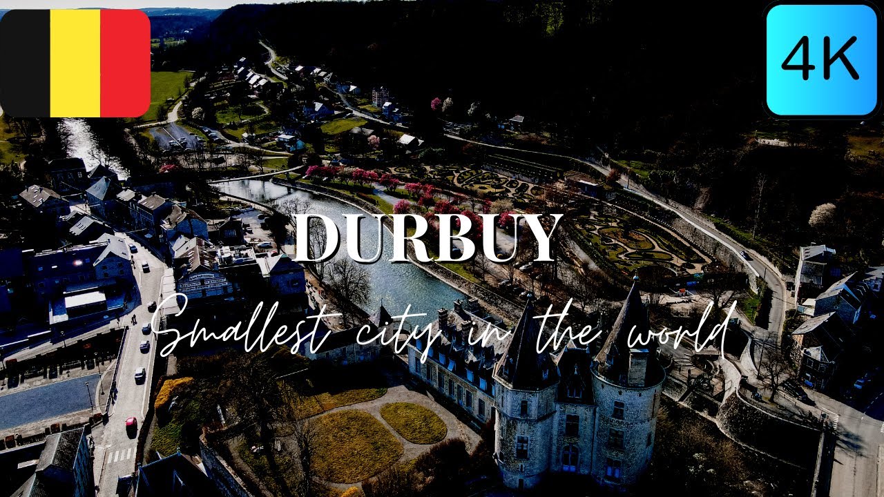 Smallest city in the World: Durbuy, Belgium || Drone 4K 2023 || Background music