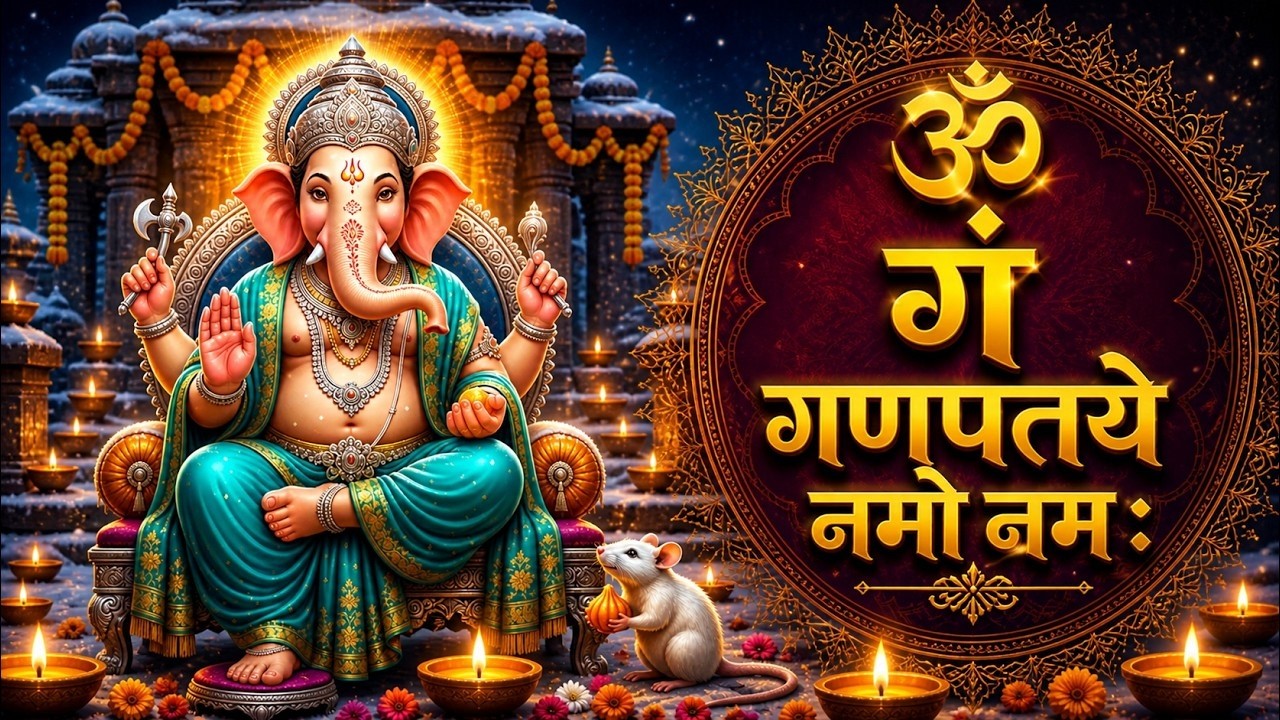 #Ganesh Mantra 108 Times - Om Gan Ganpataye Namo Namah | गणेश मंत्र - ओम गण गणपते नमो नमः