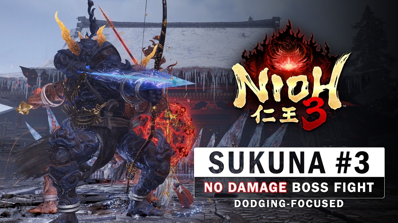 Nioh 3 — Бой с боссом Рёмен Сукуна #3 (без повреждений)