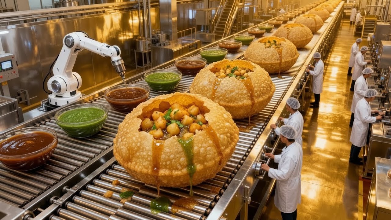 Inside the Pani Puri Factory: How Millions of Gol Gappa Shells Are Made Daily!