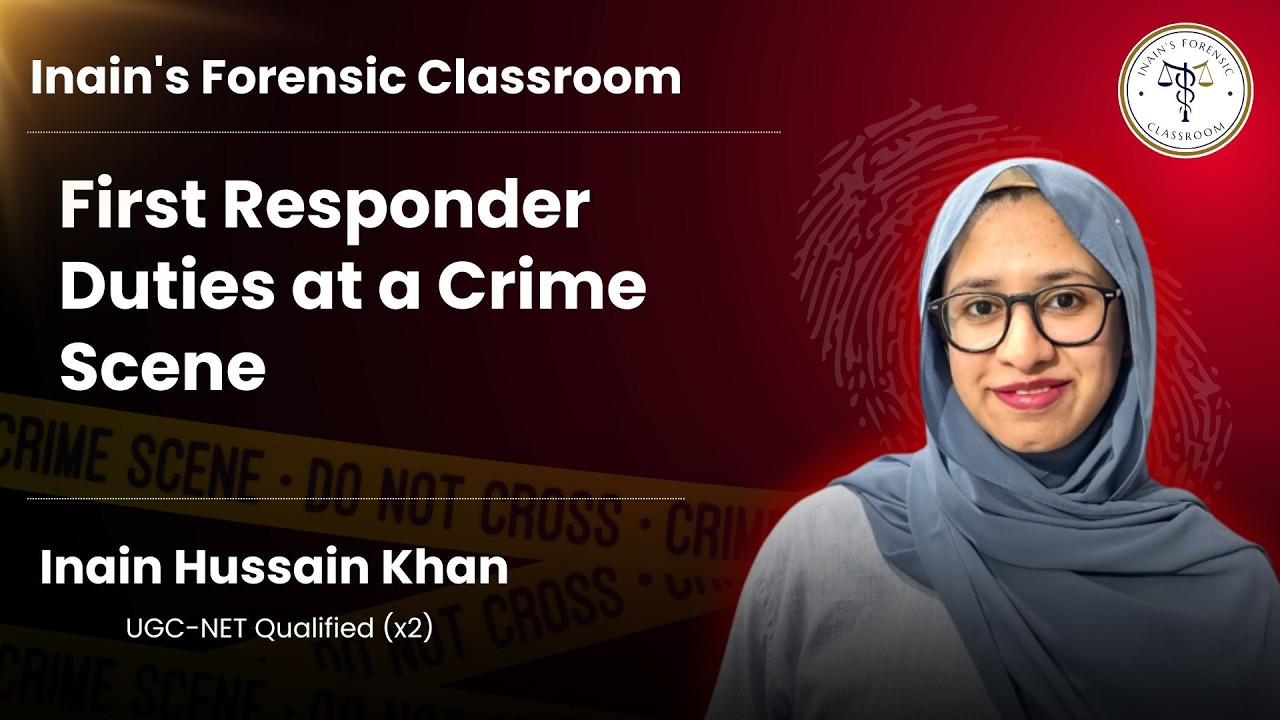 Role of the First Officer at Crime Scene | Crime Scene Management