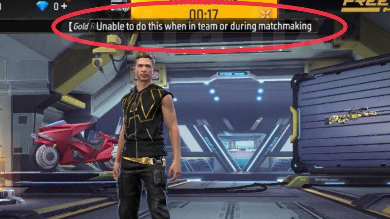 Fix Unable to do this when in team or during matchmaking Problem Solve in Free Fire Max