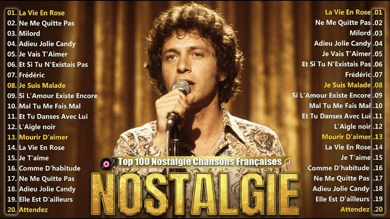 MÉLODIES FRANÇAISES - Musique Francaise Année 80 90 - Joe Dassin, F François, Mireille Mathieu, ...