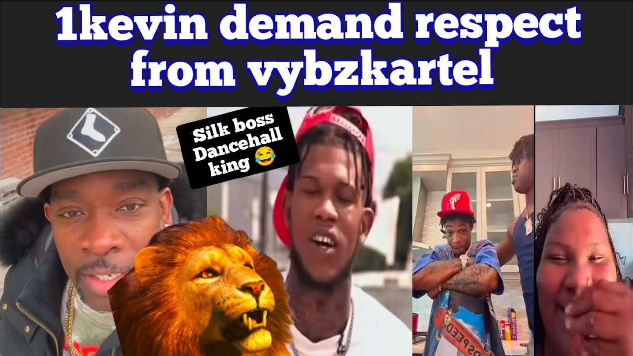 1kevin diss vybz kartel over tiktok lion, silk boss dancehall new king, maskicka flop a africa