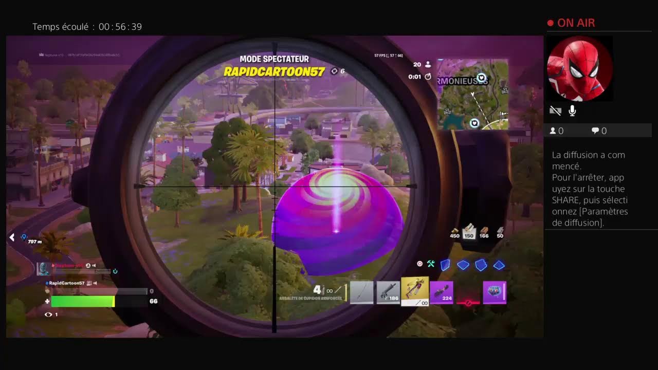 event fortnite en live