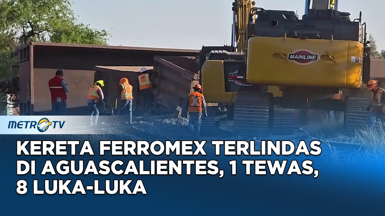 Kecelakaan Kereta Ferromex 24 Gerbong Terlepas